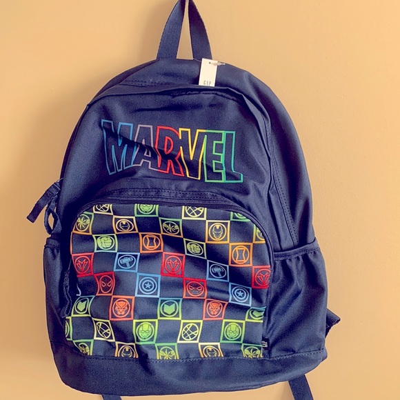 Nwt Gap Kids Marvel Graphic Navy Blue 